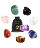 7pcs Crystals for Beginners Natural Stones Set Crystals and Gemstones 7 Chakra Healing Crystal Reiki Puff Pocket Palm Stone for Stress Relief Chakra Balancing Home Decoration Yoga 7 Healing Crystal - Buy Online on GoSupps.com