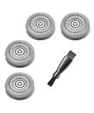 Head Shaver Replacement Blades for Skull Shaver Pitbull Gold PRO & Platinum/Silver PRO - 4-Pack Silvery - Buy Online on GoSupps.com