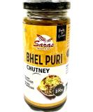 Saras Bhelpuri Chutney - Pack of 2 | Authentic Indian Flavor | Perfect Condiment for Chaats and Snacks | 270g Each - Buy Online on GoSupps.com