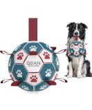 Interactive Dog Toy Soccer Ball with Grab Tabs - Durable Tug Toy for Medium & Large Dogs - Puppy Birthday Gift - Dog Water Toy - Pink (8 Inch) - Buy Online on GoSupps.com