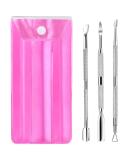 YGDZ 3PCS Stainless Steel Cuticle Pusher Set for Manicure and Pedicure - Nail Cuticle Remover and Scraper Tools for Fingernails and Toenails - Buy Online on GoSupps.com