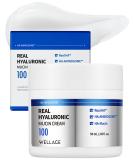 Wellage Real Hyaluronic Mucin Cream - Korean Face Gel Moisturizer for Ultimate Hydration & Elasticity - Pure Hyaluronic Acid & Snail Mucin - 1.69oz for All Skin Types - Buy Online on GoSupps.com