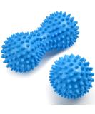 Uraqt Fascia Ball Set - Hard Hedgehog Massage Balls for Muscle Tension Relief | Blue Massage Balls for Feet Back & Neck - Buy Online on GoSupps.com
