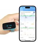 LOOKEE Ox-Check Ring: Wearable Oxygen Monitor | Continuous SpO2 Tracker with Vibration Reminder & Free App - International Shipping Available - Buy Online on GoSupps.com