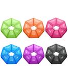 Patelai 6-Piece 7-Sided Pill Organizer - Portable Weekly Vitamin Planner & Daily Medicine Box - Travel-Friendly Storage with Vivid Colors - Buy Online on GoSupps.com