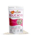 Red Label Health Folic Acid 400 mcg Tablets 180 Vitamin B9 Tablets (6 Months Supply) Folate Fertility Supplement for Women Vegan Vegetarian Supports Maternal Tissue Growth Made in The UK 1 count (Pack of 180) - Buy Online on GoSupps.com