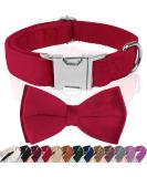 Asvin XL Big Red Velvety Dog Collar - Soft Comfortable & Removable Dog Flying - Perfect for Weddings Birthdays & Parties | Multi-Color Options - Buy Online on GoSupps.com