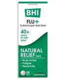 BHI Flu + Cold Multi-Symptom Relief - Natural Non-Drowsy Remedy with 11 Homeopathic Active Ingredients - 100 Tablets - Buy Online on GoSupps.com