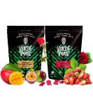 Buy Set of 2 Pack Mate Tea with Fruits - Mango Maracuja & Strawberry | Green Mate Tea from Brazil | Natural Caffeine | 1kg - Buy Online on GoSupps.com