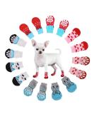HeiqLay Anti-Slip Socks for Dogs & Cats | Paw Protection & Traction | 4 Sets - Silicone Gel Indoor Socks - Buy Online on GoSupps.com