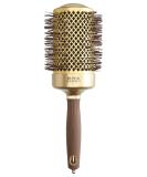 Olivia Garden Expert Blowout Shine Gold & Brown Hairbrush 65mm - Professional Hair Styling Tool for Perfect Results - Buy Online on GoSupps.com