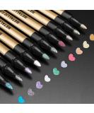 JR.WHITE Metallic Paint Markers Pens - 10 Vibrant Colors for Rock Painting, Scrapbooking, and DIY Crafts - Buy Online on GoSupps.com