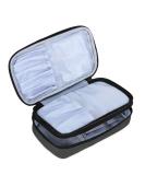 Teamoy Travel Cosmetics Brush Bag - Black 21.5cm | Ideal Makeup Accessories Organizer - Buy Online on GoSupps.com