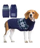 Katzinst Christmas Dog Sweater - Fleece Dog Sweater with Snowflake Pattern for Large Dogs (Labrador Jack Russell Weimaraner) - Blue XL - Buy Online on GoSupps.com