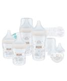 Nuk Perfect Match Perfect Start Baby bottle set |From 0 months |Adapts to the baby |4 anti-colic baby bottles pacifier bottle brush and more |BPA-free |9 pieces - Buy Online on GoSupps.com