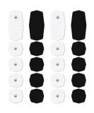 Auvon 20s Set TENS EMS Electrode Pads - Reusable 5x5 cm Electrotherapy Pads with Improved Self-Clay Performance - Buy Online on GoSupps.com