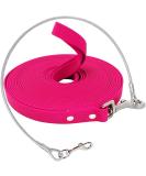 Waterproof Dog Drag Line - 15m Chew Proof Tie-Out Leash for All Dog Sizes | Durable Waterproof Training Line in Rose - Buy Online on GoSupps.com