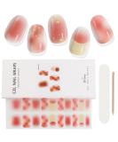 EBANKU 20 PCS Gel Nail Strips Nail Gel Polish Strips Full Wraps Adhesive Gel Nail Stickers with Nail File and Stick(UV/LED Lamp Required) (8) - Buy Online on GoSupps.com