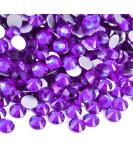 Buy 2000Pcs SS16 4mm Flatback Rhinestones for Nail Art & Crafts - Purple Glitter Crystals for DIY Bags Clothes & Shoes - Buy Online on GoSupps.com