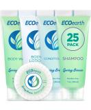 EcoEarth Hotel Toiletries Bundle - 125 Mini Guest Amenities Set | Spring Breeze 5-Piece (Bar Soap Shampoo Conditioner Body Lotion Body Wash) - Ideal for eCommerce International Shipping - Buy Online on GoSupps.com
