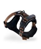 Buy Lionto Padded Anti-Pull Dog Harness - Reflective & Adjustable Safety Harness in Brown Size S - International Shipping Available - Buy Online on GoSupps.com
