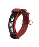 Julius-K9 100HA-K-R-2015 Color & Gray K9 neck band with a handle safety closure and logo 40 mm*38-53 cm adjustable red-gray with a handle 40 mm (38-53 cm) red-gray - Buy Online on GoSupps.com