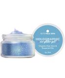 Holographic Blue Glitter Gel for Women & Girls | Biodegradable Shimmer Body Lotion | Aloe Vera & Essential Oil | 2oz - Buy Online on GoSupps.com