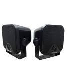 4 Inches Heavy Duty Waterproof Boat Marine Box Outdoor Speakers Surface Mounted for Skid Steer ATV UTV RZR Golf Cart Tractor Powersports Boat Truck Jeep black - Buy Online on GoSupps.com