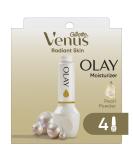 Gillette Venus Radiant Skin Pearl Powder Olay razor moisturizer refills, 4ct, White 4 Pearl Powder Refills - Buy Online on GoSupps.com