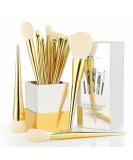 Ducare 15-Piece Makeup Brush Set with Luxury Holder | High-Quality Synthetic Brushes for Foundation Rouge & Eyeshadow | Perfect Gift Set - Buy Online on GoSupps.com