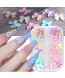 3D Butterfly Bow Nail Charms for Acrylic Nail Art - Aurora Crystal Resin Jewelry Supplies - Buy Online on GoSupps.com