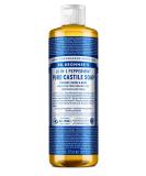 Dr Bronner's Peppermint Castile Liquid Soap 473 ml - All-Natural Mint Soap for Eco-Friendly Cleaning | Buy Online - Buy Online on GoSupps.com