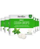 Herbion Naturals Cough Drops - Natural Mint Flavor - Soothes Sore Throat & Dry Mouth - 6 Packs (108 Lozenges) for Adults & Kids 6+ - International Shipping Available - Buy Online on GoSupps.com