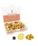 BEADNOVA 50PCS Butterfly Clutch Metal Pin Backs Pin Backings for Lapel Pins Pin Clips (Gold  50 pcs) - Buy Online on GoSupps.com