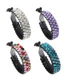 4 Pack Large Rhinestone Jeweled Banana Hair Clips - Sparkly Hair Accessories for Women - Buy Online on GoSupps.com