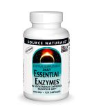 Source Naturals Essential Enzymes 500mg Bio-Aligned Multiple Enzyme Supplement Herbal Defense for Digestion, Gas, Constipation & Bloating Relief - Supports Immune System - 120 Vegetarian Capsules 120 Count (Pack of 1) - Buy Online on GoSupps.com