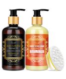 Anti Cellulite Massage Oil & Hot Cream Set Natural Firming Treatment for Legs Arms & Butt | Soothes Muscles & Moisturizes Skin (8 Fl Oz - Buy Online on GoSupps.com