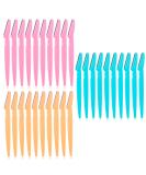 JZK 30 x Facial Eyebrow Razor Set - Portable Face Shaver & Hair Remover for Men & Women | International Shipping - Buy Online on GoSupps.com
