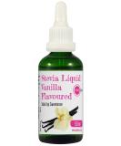 PINK SUN Stevia Liquid Sweetener Drops 50ml Vanilla Flavoured (or Caramel Coconut Strawberry Unflavoured) Natural Sugar Alternative Replacement Low Carb Zero Calories Glass Alcohol Free - Buy Online on GoSupps.com
