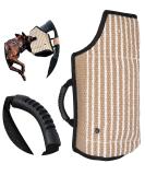 Dog Bite Sleeve Training Protection Bite Protection Sleeve Soft Jute Cover for Bite Protection Sleeves Handmade with a Handle for Dog Training- Black - Buy Online on GoSupps.com
