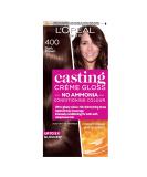 L'Oreal Paris Ammonia-Free Semi-Permanent Hair Dye 400 Dark Brown Glossy Hair Colour 28 Shampoos Casting Cr me Gloss - 1 Application - Buy Online on GoSupps.com