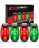 GearLight S1 LED Safety Lights 4 Pack for Boat, Kayak, Bike, Dog Collar, Stroller, Runners and Night Running - Clip On, Strobe, Warning, Flashing, Blinking, Reflective Light Accessories - Buy Online on GoSupps.com