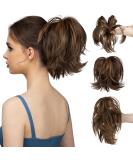 8 CJL Hair Claw Clip Ponytail Extension Dark Brown/Golden Blonde - Buy Online on GoSupps.com