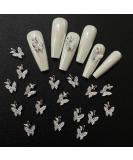 20 Pieces Street Stones Nails Loop Charms | Cross Nail Trailers | Bear Butterfly Nail Art Gemstones | DIY Nail Decoration Accessories - Buy Online on GoSupps.com