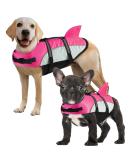 ALAGIRLS Dog Costume Life Jacket - Pink & Gray for Swimming Beach & Boating | Sizes 55-68cm - Buy Online on GoSupps.com