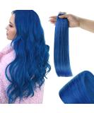 Runature tape extensions real hair colored 35cm remy tape hair recovery real hair blue invisible tape in real hair extensions blue 20g 10pcs human hair 35cm tp#blue - Buy Online on GoSupps.com