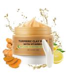 Turmeric & Vitamin C Clay Face Mask for Dark Spots | Blackhead Remover & Deep Cleansing Facial Mask 4.2OZ - Buy Online on GoSupps.com