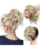 Tousled Updo Messy Bun Hair Extension - Ash Blonde/Bleach Blonde - Buy Online on GoSupps.com