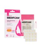 MEDIFOAM H Beauty Hydrocolloid Dressing Dot Patch (42 Count) - Korean Acne Pimple Patches with Tweezers | Spot Stickers for Zits & Blemishes | Absorb Fluid & Reduce Inflammation - Buy Online on GoSupps.com