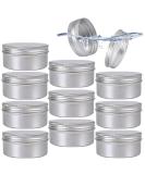 20ml Round Aluminum Doses Set - Empty Screw Lid Cap Containers for Cosmetics Ointments Creams and Candles | Travel-Friendly Tins for DIY Lip Balm & More - Buy Online on GoSupps.com